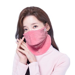 미소스 벨보아 방한 골프마스크 자외선 차단 여성용, 핑크, 1개