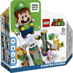 [LEGO 71387] 레고 슈퍼 마리오 루이지 스타터팩 어린이 레고 조립 놀이 장난감, 슈퍼 마리오 루이지 스타터팩 슈퍼마리오