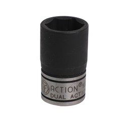 액션 ACTION 얇은 임팩소켓 강력한 임팩복스알 DUAL (고급형) 숏타입 1/2인치 사이즈선택, 30mm, 1개