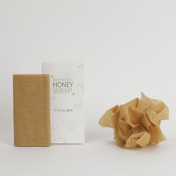 HoneyWrap 오가닉 허니랩 대형세트(대형 2장) 비즈왁스랩 밀랍랩, 1set