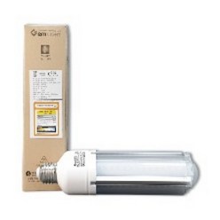 인성엔프라 효율 1등급 LED 삼파장 15w 램프 전구 스틱 콘 GemLIGHT INL-CL15F-57K1, 1개, 5700K
