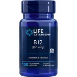 라이프익스텐션 비타민B12 메틸코발라민 메코발라민 500mcg 100캡슐 Life 2개, 100개
