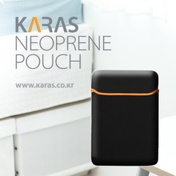 (KARAS 13.4인치 Wide 노트북용 KP-012 네오프렌 파우치 (오렌지블랙 오렌지블랙/인치/네오프렌/파우치/노트북용