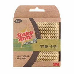 3M)내츄럴아크릴사수세미, 단품