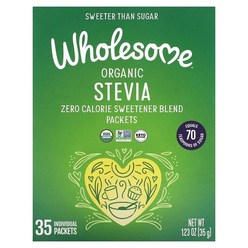 홀섬 스위트너 Wholesome Sweeteners Organic Stevia Zero Calorie Sweetener Blend 35 Individual Packets, 1개