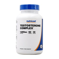 뉴트리코스트 테스토스테론 컴플렉스 1800mg 90 캡슐 Nutricost, 90정, 1개