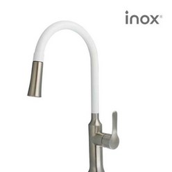 [INOX]아이녹스 무광 스텐 SUS304 주방수전 JT-B100WH 화이트, 1개