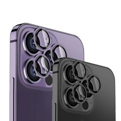 오펜트 아이폰 14 프로 프로맥스 카메라 강화유리 메탈 개별 렌즈 보호링 딥퍼플, 아이폰14Pro 14ProMax/딥퍼플