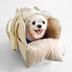 동동파크 강아지 산책용 슬링백 기내용 가방 [이동가방+쿠션+어깨끈 세트]