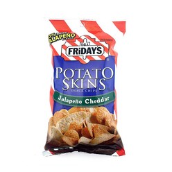 TGI FRIDAYS 포테이토 스낵 칩스 할라페뇨 4.5oz 3팩 Potato Skins Snack Chips Jalapeno Cheddar
