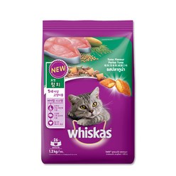 위스카스 포켓참치 고양이 사료, 1.2kg, 2개