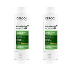 비쉬 델코스 안티댄드러프 디에스 드라이헤어 샴푸 200ml 2개 Vichy Dercos Anti-Pelliculaire Anti dandruff DS Shampoo