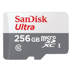 샌디스크 울트라 마이크로 SD 메모리카드 SDSQUNR, 256GB