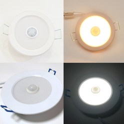LED 매입 센서등 현관센서등 주광색 하얀빛 A01 6인치 15W 센서, 1개