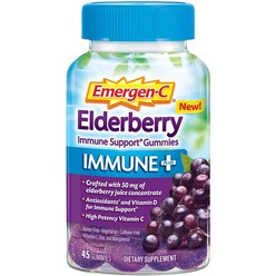 Emergen-C Immune + 츄어블 엘더베리 45구미, 1개, 45정