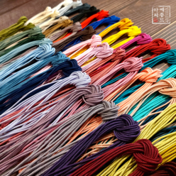 메종드아씨 빛고운 전통매듭 꼰세사 2마 180cm 42가지 색상/전통 매듭 공예 매듭끈 신상추가, 살구, 1개