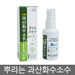 그린제약 뿌리는 소독약 과산화수소60ml, 1개입