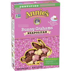 애니스 홈그로운 버니 베이크드 그레이엄 스낵 나폴리탄 딸기 바닐라 & 초콜릿, 1개, 213g