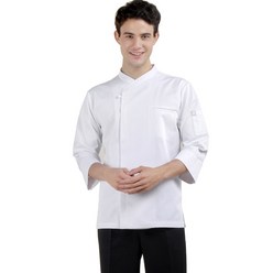 쿡션 남자 조리복 흰색 쉐프복 쉐프웨어 조리사복 요리사복 외식업 유니폼