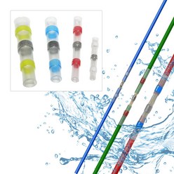 자동 납땜 열수축 슬리브 솔더슬리브 배선 전선연결 절연 커넥터 방수 압착단자 버트 케이블 수리용 열풍기 수축튜브 저온납 숄더링 전기자재 전선커넥터 납땜슬리브 솔더링 전기배선, 적색 SST-S21, 1개
