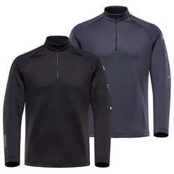 블랙야크 이월상품 겨울 남성 반집업 티셔츠 보온성 우수 등산 폴라텍 M블로킹티셔츠