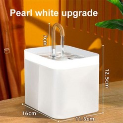 포세린 펫 정수기 반려동물 물 디스펜서 음소거 1.5l 필터 용품 USB 전기 2.5W 고양이 술꾼 그릇 분수 재순환 여과, 7.white - EU Plug