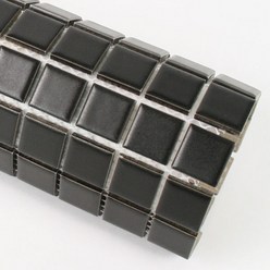 모네스페스 자기질모자이크타일 블랙무광25mm 1장, 블랙, 1개
