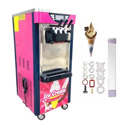 상업용 소프트 아이스크림 머신 바 카페 숍 3 가지 맛 자판기 2100W, 01 110V