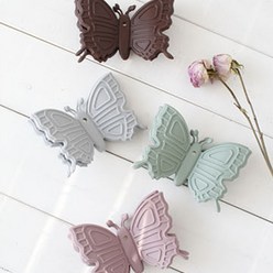 파스텔 실리콘 나비 냄비손잡이&메모자석2Pset (4color), 그린, 1개