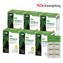 광동 대마종자유 hemp seed oil 30g, 30정, 6개