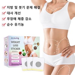 (미국) 뱃살 빼기 복부 스티커 다이어트패치 배꼽 패치 바디 슬리밍 혈액순환 한방 쑥 제습 셀룰라이트, 1개, 30매입