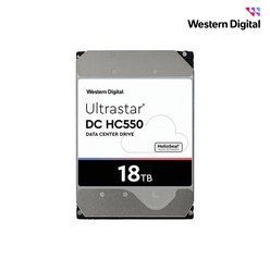 WD ULTRASTAR 18TB DC HC550 HDD 5년 보증 (SATA3/7200RPM/512MB)