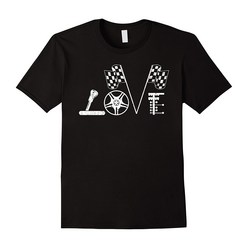 브랜드없음 드래그 레이싱 티셔츠 LOVE 스트리트 남성 스포츠