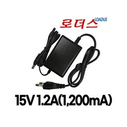 15V 1.2A 정전압 직류전원장치 어댑터(파워코드포함), 1개