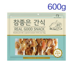 참좋은간식 헬로도기 강아지 간식 600g, 미니닭갈비, 2개