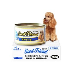 굿프랜드 강아지 캔 1박스_100g*24개, 24개입, 닭고기+쌀