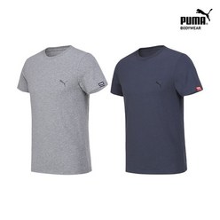 PUMA (푸마바디웨어) NS단독 [푸마] 반팔 언더셔츠 1+1 (그레이+D그레이)