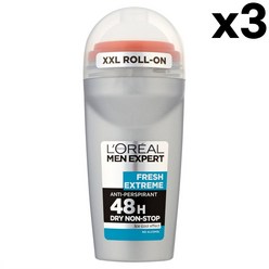 로레알 맨 엑스퍼트 프레쉬 익스트림 데오드란트 50ml 3팩 Men Expert, 1개