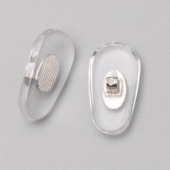 투명플라스틱 일반 안경코패드 코받침 중형사이즈 금속체결부