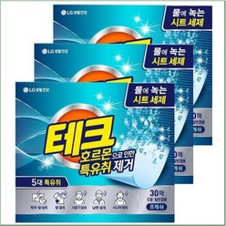 테크 파워시트 호르몬특유취제거 프레쉬 30매, 3개