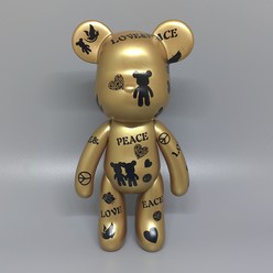 스파이더맨 피규어 폭력적인 곰 popobe 움직일 수있는 실습 어벤저 스 스파이더 맨 홈 거실 장식품 블랙 전사 모델 인형, [10] 평화의 금, [01] M사이즈 5inch POPOBE