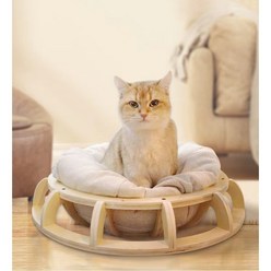 RUNCATS 고양이 흔들 침대 고양이 침대 고양이 이동장 고양이 해먹침대, 핑크