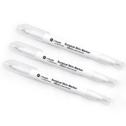 [케이솔루션] 스킨마커 수술용 마킹펜 양면사용 체외표시기, 3개
