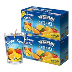 카프리썬 오렌지망고 200ml X 20팩, 20개, 사파리 10팩 + 아이스티 10팩