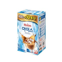 맥심 아이스 커피믹스 100T+10T, 13g, 100스틱+사은품