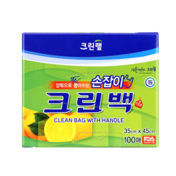 크린랲 손잡이가 있는 크린백, 60매, 3개입