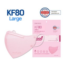 굿매너 KF80 새부리형 마스크 대형 핑크 50매, 5매입, 10개
