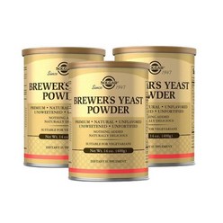 [3개 SET] 솔가 맥주효모 파우더 400g (분말) Solgar Brewers Yeast Powder, 3개