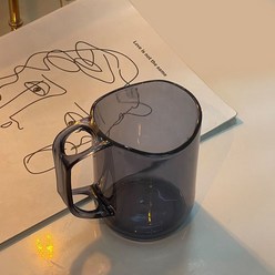 1Pcs 욕실 텀블러 플라스틱 구강 세척 컵 차 커피 물 머그잔 홈 여행 칫솔 홀더 컵 Drinkware, 회색, 하나