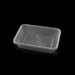 내열 사각용기 뚜껑포함 500개 BOX T-500A사각용기(투명)